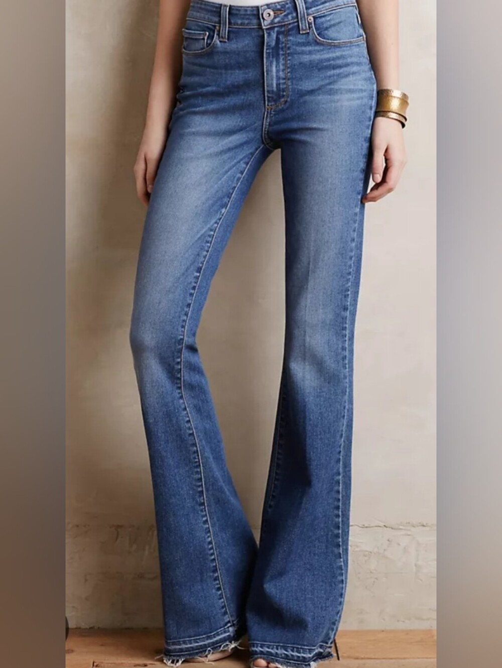 Paige High-Rise Bell Canyon Flare Jeans - Blue